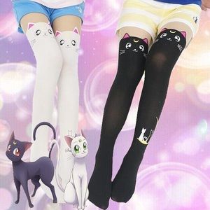 Sailor Moon Artemis Tights! *White*